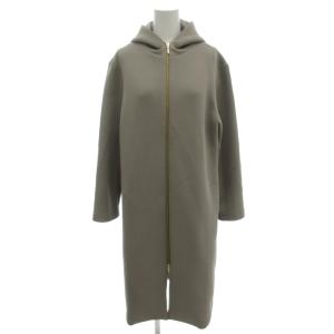 美品 ダンボールZIPコート ロング丈 ストレッチ M グレージュ /MG ECB001