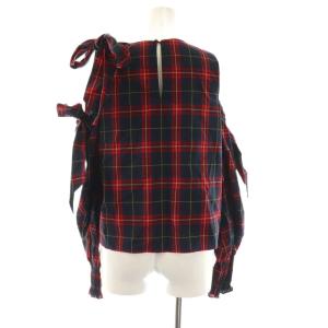 SNIDEL ブラウス チェック柄 F レッド マルチカラー /ES ECB001