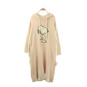 SNOOPY ワンピース ルームウェア フード F ピンクベージュ /ES ECB001