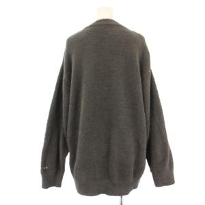 gelato pique ルームウェア ニット 長袖 クルーネック ロゴ ストレッチ F グレー /BB ECB001