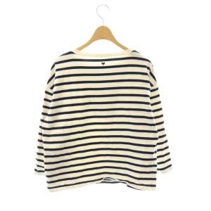 MAX MARA WEEKEND LINE カットソー ボーダー ロゴ オフホワイト ネイビー /DF ECB001