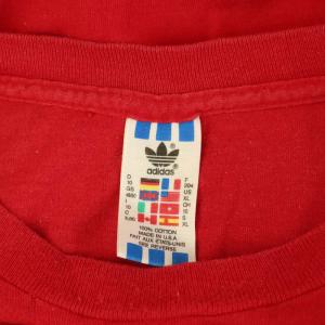 adidas ビッグTシャツ 半袖 ロゴプリント XL レッド /MY OS ECB001