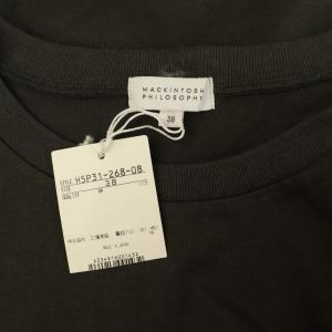 MACKINTOSH PHILOSOPHY MACKINTOSHPHILOSOPHY 半袖Tシャツ プリント クルーネック 38 チャコールグレー /MY OS ECB001