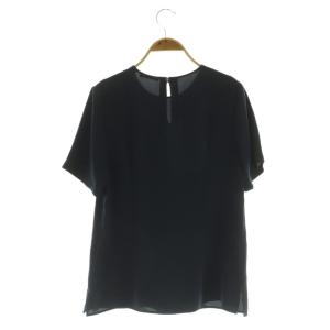 theory luxe 半袖ブラウス プルオーバー 40 ネイビー /MY OS ECB001