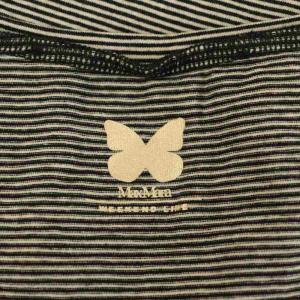 MAX MARA WEEKEND LINE ボーダーカットソー Tシャツ 半袖 刺繍 ブラック /MY OS ECB001