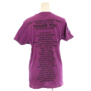 MARC JACOBS Tシャツ カットソー S 紫 パープル フォトプリント クルーネック 半袖 /LP ECC001