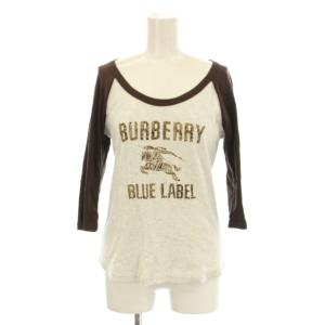 Tシャツ カットソー 38 白 ホワイト 茶 ブラウン /LP ECC001