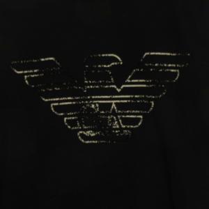 EMPORIO ARMANI ロゴプリント Tシャツ 半袖 ブラック S ECD001