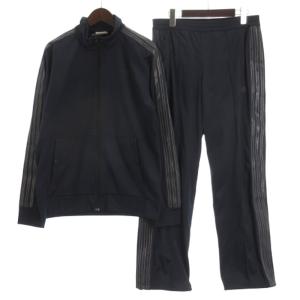 セットアップ ジャージ トラック ジャケット パンツ ネイビー L ECD001