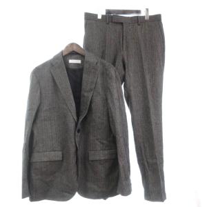 セットアップ ジャケット パンツ ウール グレー XL