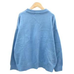 FREAK'S STORE × PEANUTS ニット セーター S オーバーサイズ 青 ブルー クルーネック スヌーピー 長袖 /SM13