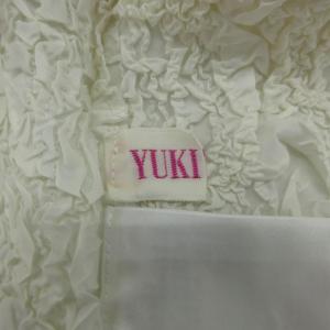 YUKI TORII カットソー 38 白 ホワイト シャーリング レース 半袖 /SM21 ECD001