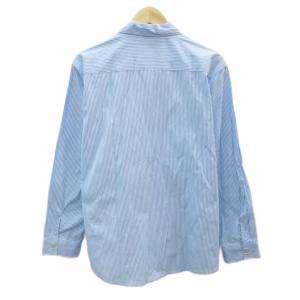 RED KAP カジュアルシャツ L 青 ブルー ストライプ柄 レギュラーカラー 長袖 /SM26 ECD001