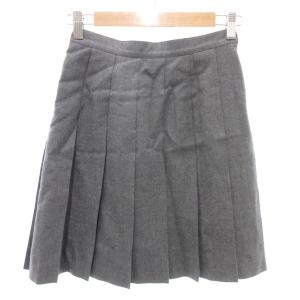 プリーツスカート 40 グレー