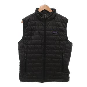 ナノパフベスト 中綿 M 黒 ブラック ジップアップ キルティング スタンドカラー STY84242SP23