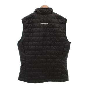 Patagonia ナノパフベスト 中綿 M 黒 ブラック ジップアップ キルティング スタンドカラー STY84242SP23