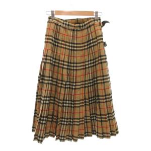 burberrys ラップ調 プリーツスカート 19 ベージュ ノバチェック