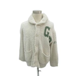 gelato pique ルームウエア カーディガン ショールカラー ミドル丈 パンツ ストレート イージー 七分丈 M オフホワイト