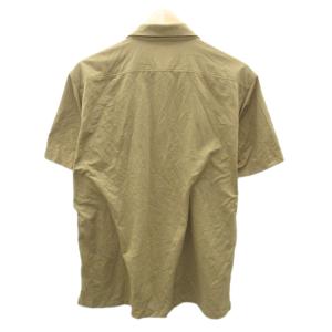 LACOSTE シャツ 半袖 M ベージュ ロゴ刺繍 /SM21 ECD001