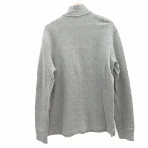 POLO RALPH LAUREN ニット セーター M グレー ハーフジップ スタンドカラー 長袖 /YS23 ECD001