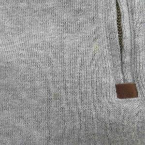 POLO RALPH LAUREN ニット セーター M グレー ハーフジップ スタンドカラー 長袖 /YS23 ECD001
