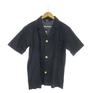 Polo by Ralph Lauren セットアップ パジャマ L 紺 ネイビー 半袖シャツ パンツ /AO3 ECD001