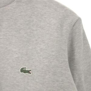 LACOSTE トレーナー M グレー クルーネック 長袖 ロゴ 裏起毛 /AO25 ECD001