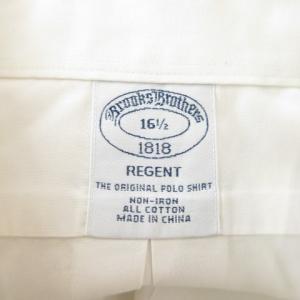 Brooks Brothers 1818 ボタンダウンシャツ ワイシャツ 半袖 16.5 白 ホワイト /CK41 ECD001