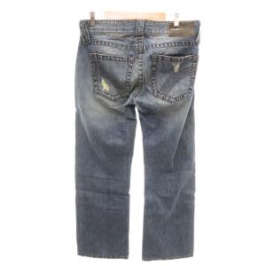 EMPORIO ARMANI デニムパンツ ジーンズ ストレート ウォッシュ ダメージ加工 32 インディゴブルー /YJ ECD001