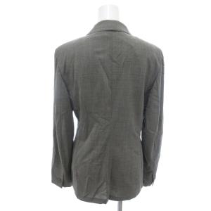Max Mara スーツ セットアップ フォーマル ウール 36 グレー 無地 テーラードジャケット 背抜き タイトスカート