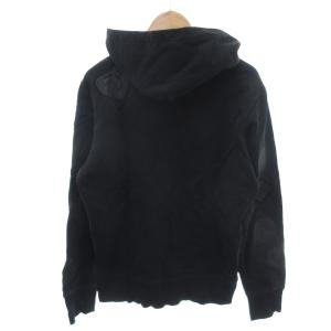 DIESEL パーカー L 黒 ブラック ジップアップ パッチワークデザイン /HW ECD001