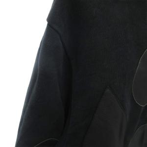 DIESEL パーカー L 黒 ブラック ジップアップ パッチワークデザイン /HW ECD001