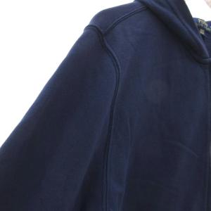 POLO RALPH LAUREN パーカー ミドル ハーフ丈 ジップアップ ロゴ刺繍 XL/TG(18-20) 紺 ネイビー /ML ECD001