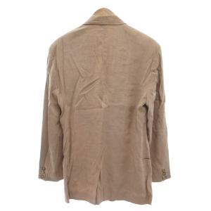 EMPORIO ARMANI テーラードジャケット 麻 リネン混 2B 46 ベージュ /MG ECD001