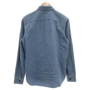 RRL ラルフローレン RALPH LAUREN シャンブレーシャツ 長袖 カジュアル ストライプ XS インディゴブルー