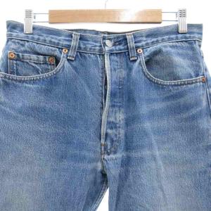 Levi's 501 デニムパンツ ボタンフライ USA製 ボタン裏524 W33 L32 インディゴブルー