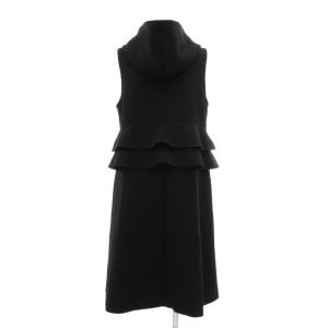 TO BE CHIC ソフトダンボール ジレ フーディベスト 38 黒 ブラック W5E03-718-09 /ML ECD001