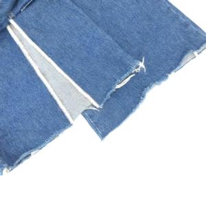 DIESEL 美品 デニム ジーンズ パンツ ワイド 切りっぱなし アシンメトリー 23 インディゴブルー /MG ECD001