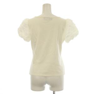 M'S GRACY Tシャツ 38 白 ホワイト パフスリーブ 半袖 ラウンドネック /LP GY58