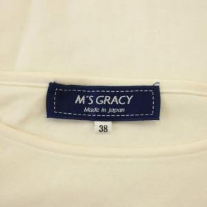 M'S GRACY Tシャツ 38 白 ホワイト パフスリーブ 半袖 ラウンドネック /LP GY58