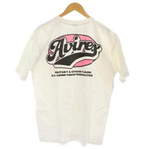 AVIREX Tシャツ M 白 ホワイト ロゴプリント 半袖  /GP GY58