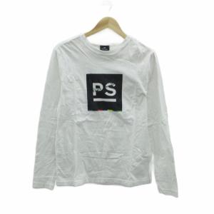 Tシャツ カットソー クルーネック M オフホワイト プリント /HO16 ECD001