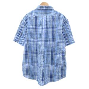 RALPH LAUREN カジュアルシャツ 半袖 チェック柄 XL マルチカラー 青 ブルー /HO40 ECD001