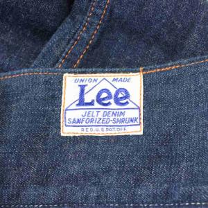 LEE デニム ジーンズ 30 青 ブルー ハイウエスト ボタンフライ オレンジステッチ /GP ECD001