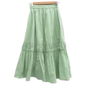 JILL STUART フレアスカート ギャザースカート 0 ライトグリーン マキシ丈 ロング丈 /YS10 ECD001