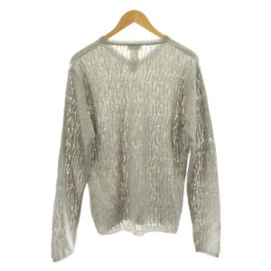 GIANNI VERSACE ニット セーター 長袖 Vネック ウール M グレー 99/41773 /KU ECD001