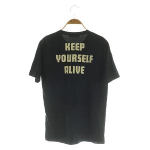 HYSTERIC GLAMOUR 半袖Tシャツ プリント コットン M ブラック /MY OS ECD001