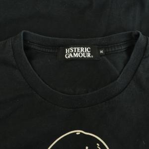 HYSTERIC GLAMOUR 半袖Tシャツ プリント コットン M ブラック /MY OS ECD001