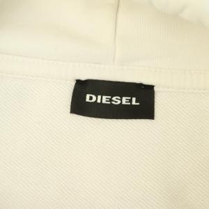 DIESEL スウェットパーカー プルオーバー 長袖 プリント M ホワイト /MY OS ECD001