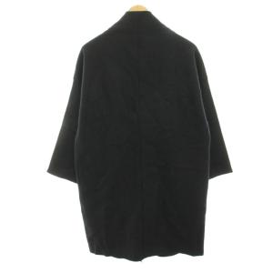 23区 タグ付き コンプレストパイルロングカーディガン ウール 長袖 32 黒 ブラック JKWSIA0401
